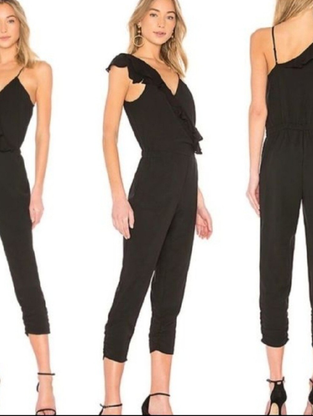 Parker Addison Jumpsuit in Black | SZ 2